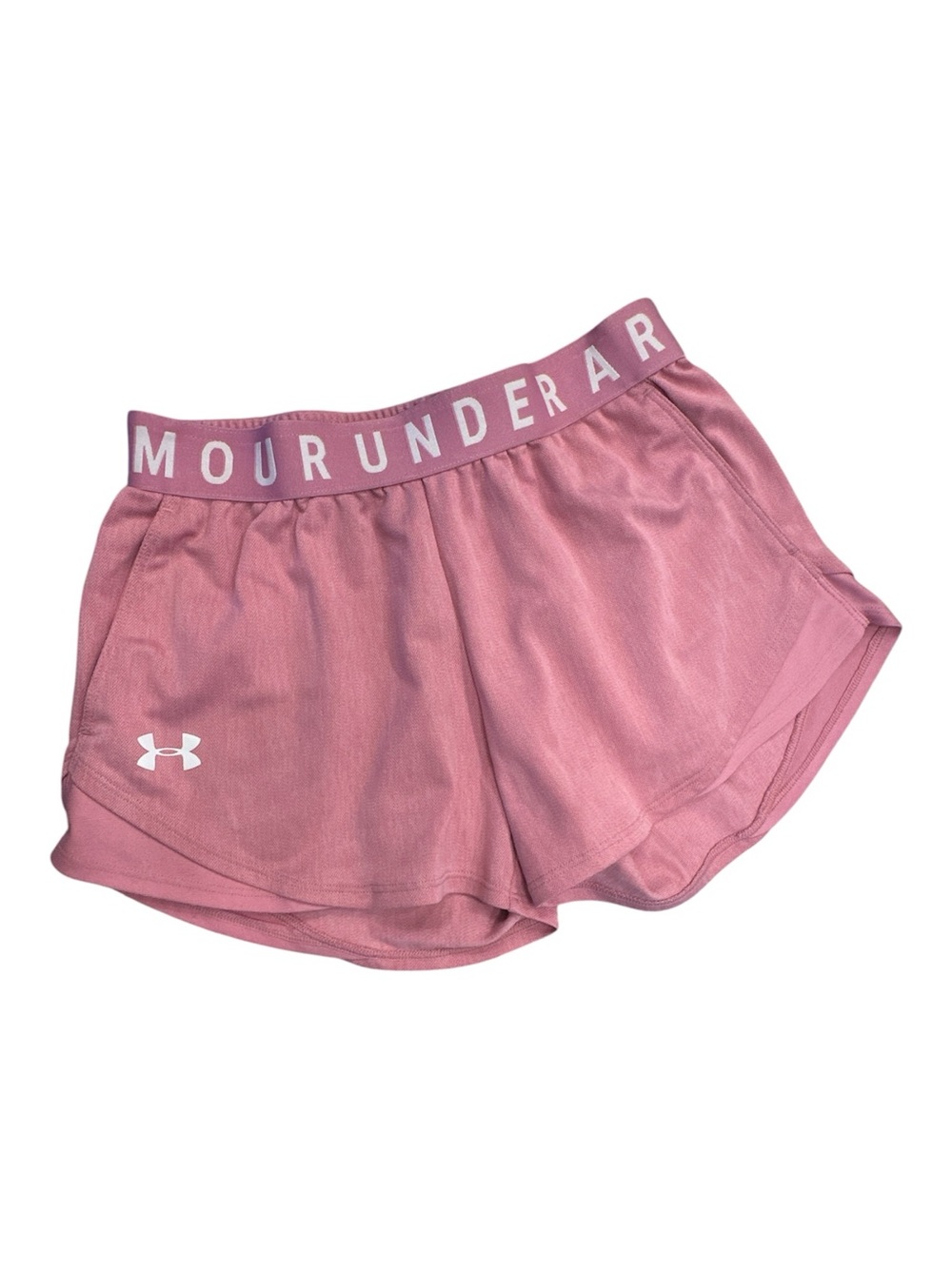 Under Armour HeatGear Women’s Pink Mesh Athletic Shorts Loose Fit XS